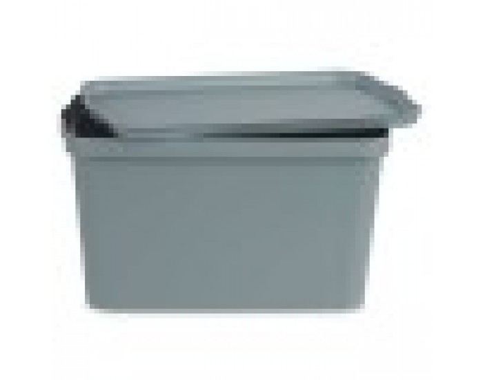 Кутия за Съхранение с Капак Сив Пластмаса 24 L 29,3 x 24,5 x 45 cm (6 броя)