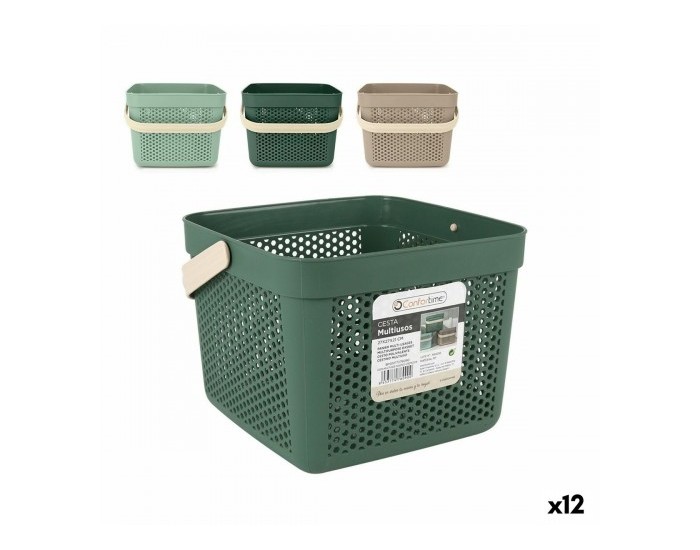 Многофункционална Кошница Confortime Пластмаса 12 L 27 x 27 x 21 cm (12 броя)