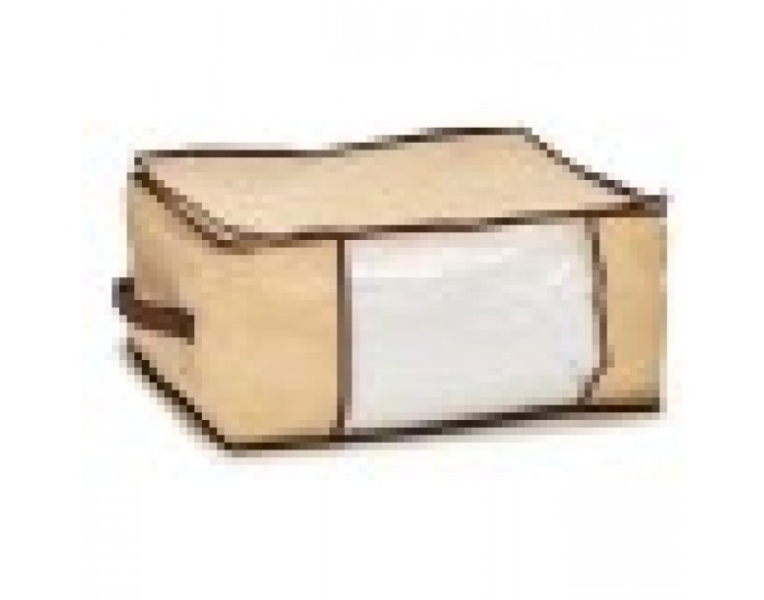 Торба за Съхранение Сметана полиестер полипропилен 27 L 45 x 30 x 20 cm (24 броя) Торба за Съхранение Сметана полиестер полипропилен 27 L 45 x 30 x 20 cm (24 броя)