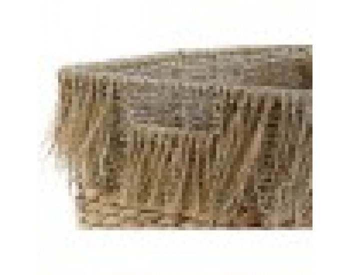 Игра на Кошници DKD Home Decor Кафяв Ресни (35 x 25 x 24 cm) (2 pcs) (40 x 30 x 26 cm)