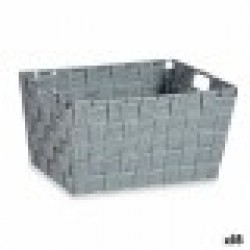 Многофункционална Кошница Сив Плат 5 L 30,4 x 14 x 20 cm (18 броя) - Кутии, Органайзери и Други продукти за съхранение