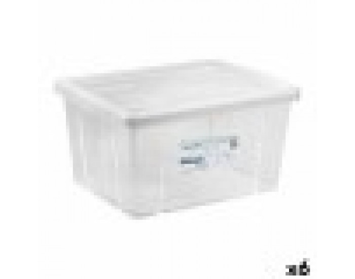 Кутия за Съхранение с Капак Tontarelli Linea box 29 L 47 x 36 x 24,5 cm (6 броя)