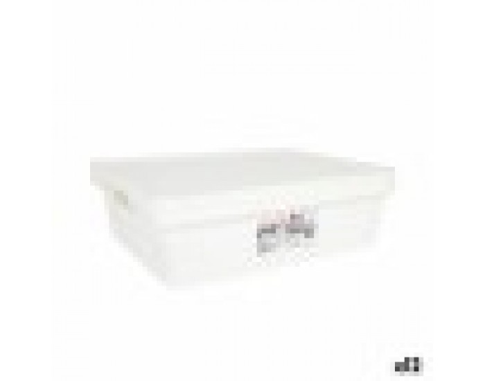 Кутия за Съхранение с Капак Tontarelli Maya Бял 9,2 l 36 x 28 x 11 cm (12 броя)