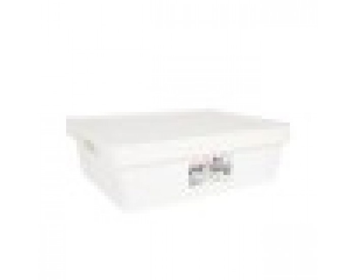 Кутия за Съхранение с Капак Tontarelli Maya Бял 9,2 l 36 x 28 x 11 cm (12 броя)