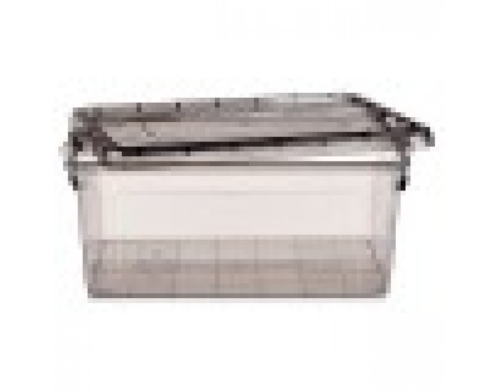 Кутия за Съхранение с Капак Антрацит Пластмаса 22 L 32 x 20,5 x 50 cm (6 броя)