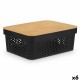 Многофункционална Кутия Kinvara CH52980 (26) Кафяв Черен Бамбук полипропилен 35,7 x 14 x 26,2 cm (6 броя) Многофункционална Кутия Kinvara CH52980 (26) Кафяв Черен Бамбук полипропилен 35,7 x 14 x 26,2 cm (6 броя)