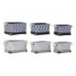 Игра на Кошници DKD Home Decor полиестер Листи Boho (3 pcs) (2 pcs) - Кутии, Органайзери и Други продукти за съхранение