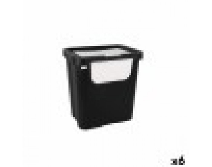 Кошче за Рециклирани Отпадъци Tontarelli Moda double Бял (6 броя) 24 L