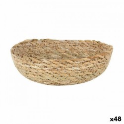 Многофункционална Кошница Privilege Кафяв плетена ракита 16 x 16 x 5,5 cm (48 броя) - Кутии, Органайзери и Други продукти за съхранение
