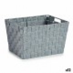 Кош за Пране Сив Плат 10 L 25 x 20,5 x 35 cm (12 броя) - Кутии, Органайзери и Други продукти за съхранение