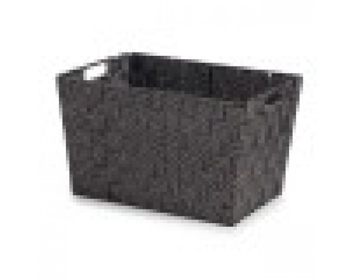 Кошница Черен Плат 10 L (25 x 20 x 35 cm) (12 броя)