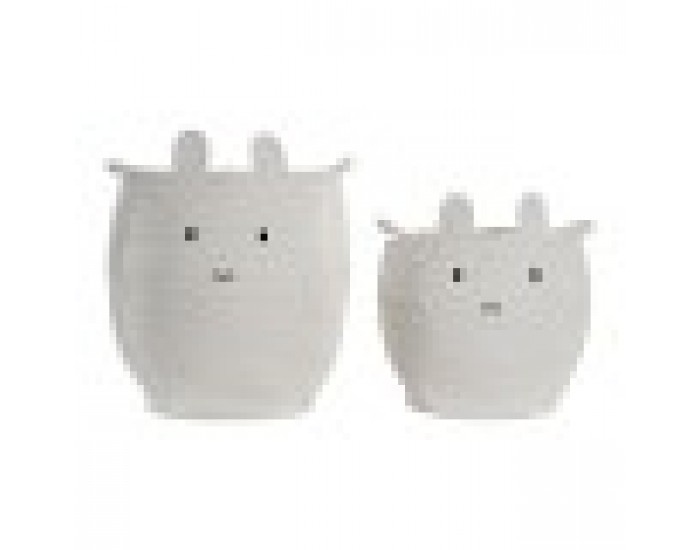 Комплект кошове DKD Home Decor Бял Памук Детски (2 Части) (35 x 35 x 49 cm) Комплект кошове DKD Home Decor Бял Памук Детски (2 Части) (35 x 35 x 49 cm)