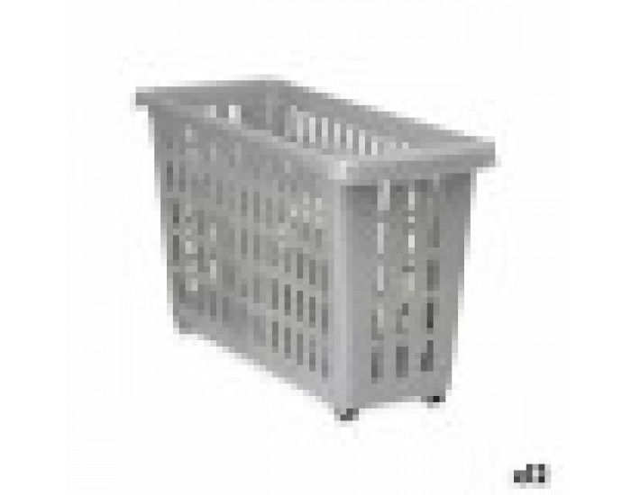 Многофункционална Кошница С колела Сив Пластмаса 17,5 x 26 x 46 cm (12 броя)