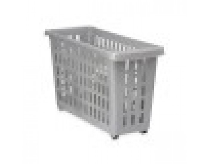 Многофункционална Кошница С колела Сив Пластмаса 17,5 x 26 x 46 cm (12 броя)