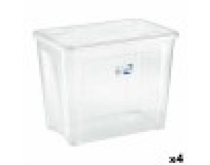 Кутия за Съхранение с Капак Combi Tontarelli 8035655000EAN 67 L 59 x 39 x 46 cm (4 броя)