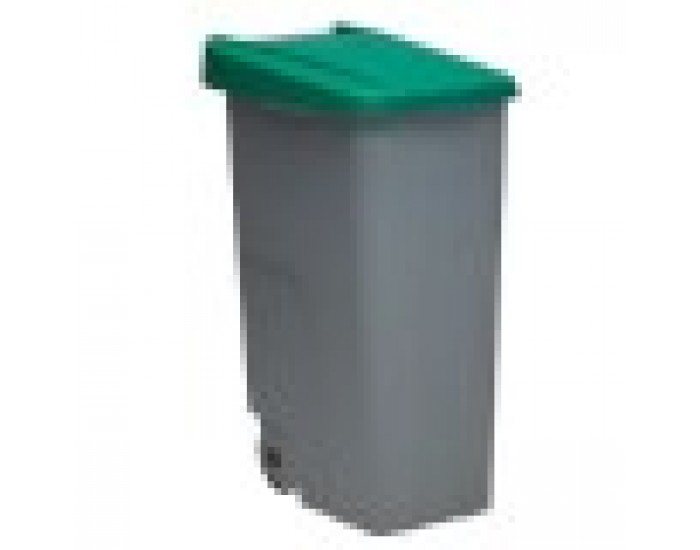 Кош за Боклук с Колела Denox 85 L Зелен 58 x 41 x 76 cm