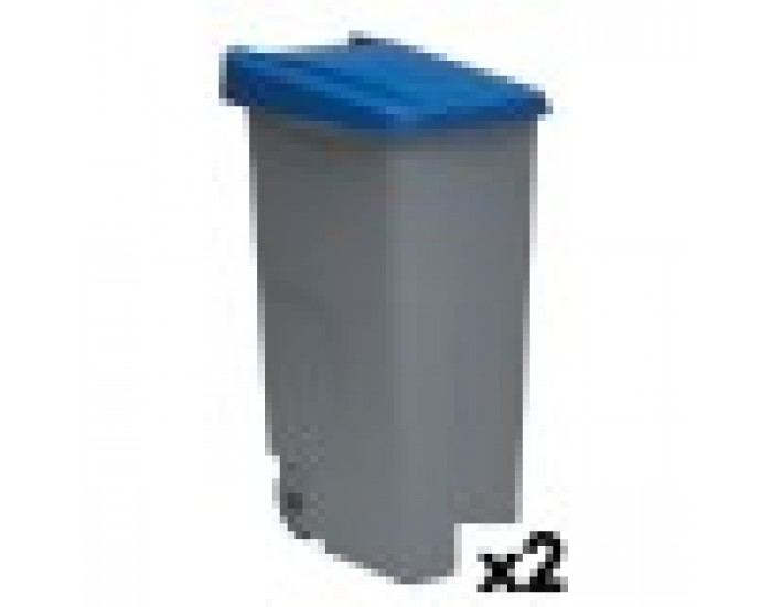 Кош за Боклук с Колела Denox 85 L Син 58 x 41 x 76 cm