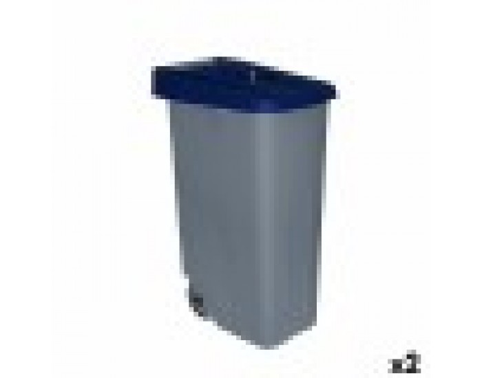 Кош за Боклук с Колела Denox 85 L Син 58 x 41 x 76 cm