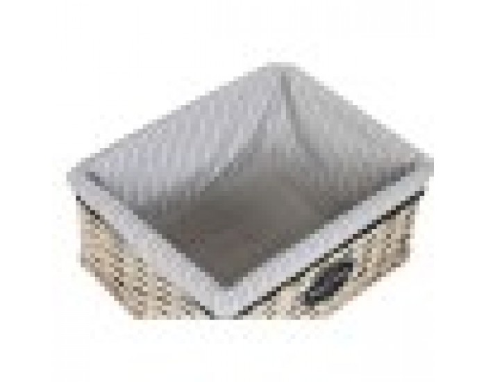 Кош за Мръсни Дрехи Home ESPRIT Бял Кафяв Черен Сив Естествен плетена ракита Shabby Chic 47 x 35 x 55 cm 5 Части