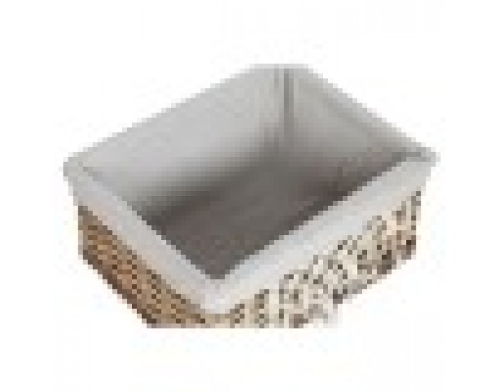 Кош за Мръсни Дрехи Home ESPRIT Бял Естествен плетена ракита Shabby Chic 47 x 35 x 55 cm 5 Части