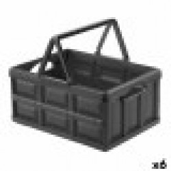 Многофункционална Кутия Tontarelli Ursus Тъмно сив 47,5 x 35,2 x 23 cm (6 броя) - Кутии, Органайзери и Други продукти за съхранение