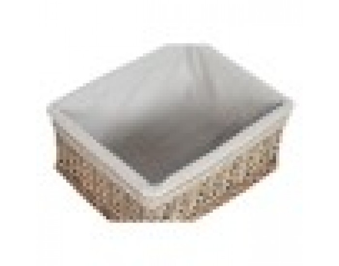Кош за Мръсни Дрехи Home ESPRIT Бежов Естествен плетена ракита Shabby Chic 47 x 35 x 55 cm 5 Части