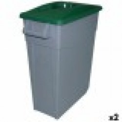 Кошче за Рециклирани Отпадъци Denox 65 L Зелен (2 броя) - Кутии, Органайзери и Други продукти за съхранение