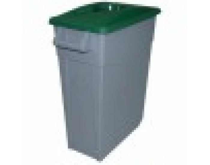 Кошче за Рециклирани Отпадъци Denox 65 L Зелен (2 броя)