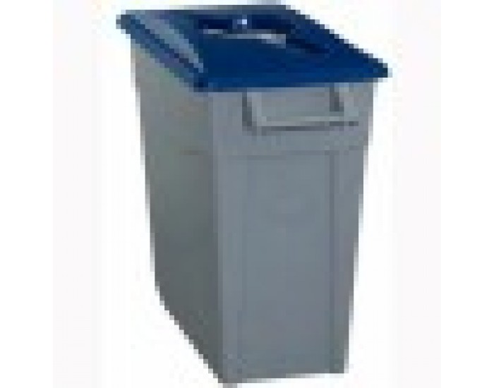 Кошче за Рециклирани Отпадъци Denox 65 L Син (2 броя) Кошче за Рециклирани Отпадъци Denox 65 L Син (2 броя)