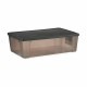 Кутия за Съхранение с Капак Stefanplast Elegance Сив Пластмаса 30 L 38,5 x 17 x 59,5 cm (6 броя)