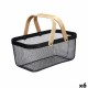 Многофункционална Кошница Kinvara 1031 Черен Дървен Метал 42,5 x 18 x 26,5 cm (6 броя) Многофункционална Кошница Kinvara 1031 Черен Дървен Метал 42,5 x 18 x 26,5 cm (6 броя)