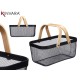 Многофункционална Кошница Kinvara 1031 Черен Дървен Метал 42,5 x 18 x 26,5 cm (6 броя) Многофункционална Кошница Kinvara 1031 Черен Дървен Метал 42,5 x 18 x 26,5 cm (6 броя)