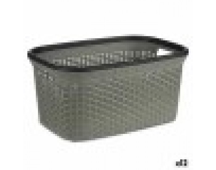 Кош за Пране Сив Пластмаса 36 L 36 x 25,5 x 53 cm (12 броя)