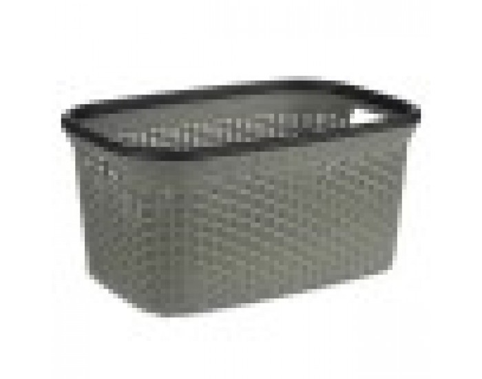 Кош за Пране Сив Пластмаса 36 L 36 x 25,5 x 53 cm (12 броя)