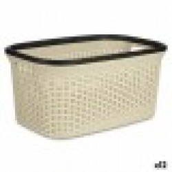 Кош за Пране Сметана Пластмаса 36 L 36 x 25,5 x 52,5 cm (12 броя) - Кутии, Органайзери и Други продукти за съхранение