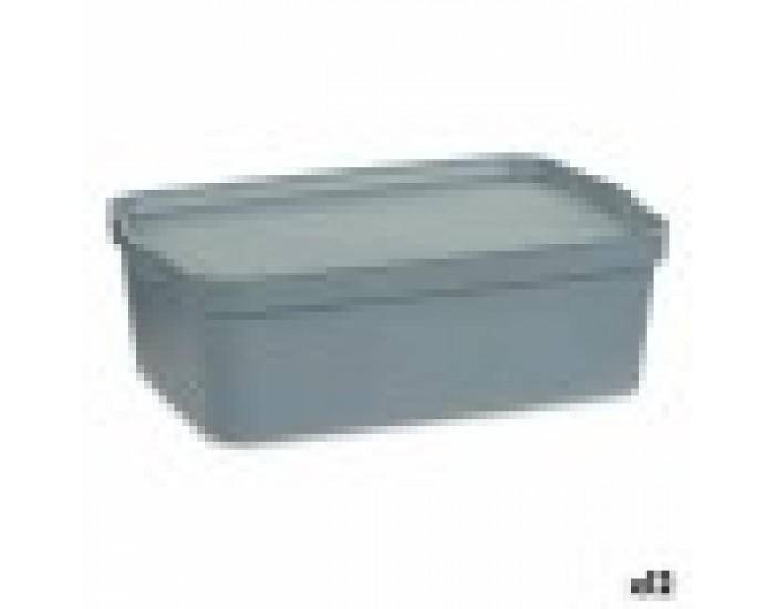 Кутия за Съхранение с Капак Сив Пластмаса 14 L 29,5 x 14,3 x 45 cm (12 броя) Кутия за Съхранение с Капак Сив Пластмаса 14 L 29,5 x 14,3 x 45 cm (12 броя)