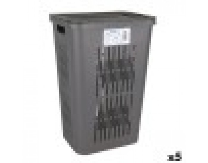 Кош за Мръсни Дрехи Inde Bella 60 L Графит 40,5 x 33 x 59 cm (5 броя)