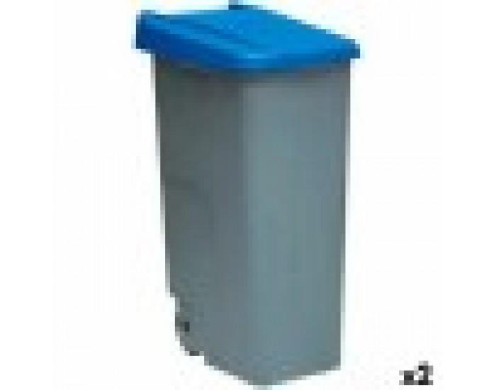 Кош за Боклук с Колела Denox 110 L Син 58 x 41 x 89 cm