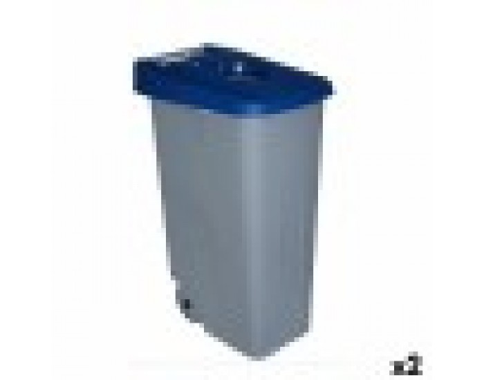 Кош за Боклук с Колела Denox 110 L Син 58 x 41 x 89 cm