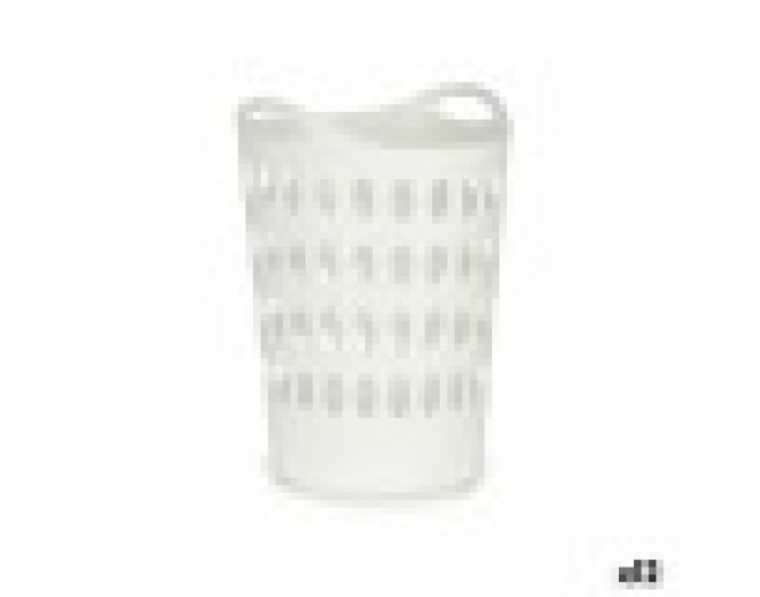 Кош за Пране Бял Пластмаса 50 L 44 x 56 x 41 cm (12 броя)