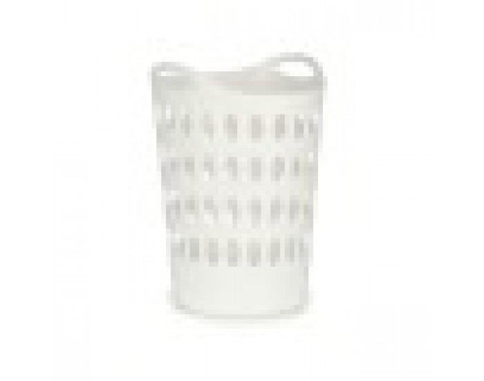 Кош за Пране Бял Пластмаса 50 L 44 x 56 x 41 cm (12 броя)