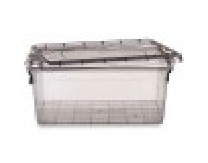 Кутия за Съхранение с Капак Антрацит Пластмаса 13,7 L 27,5 x 18 x 42,5 cm (12 броя)