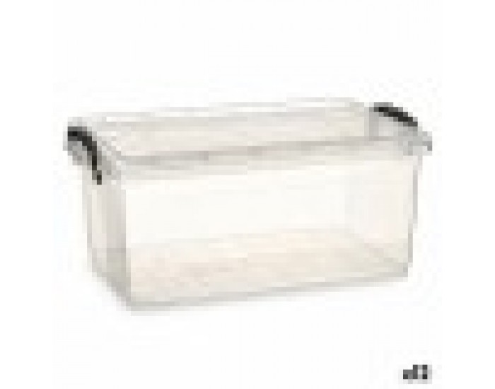 Кутия за Съхранение с Капак Прозрачен Пластмаса 13,7 L 27,5 x 18 x 42,5 cm (12 броя)