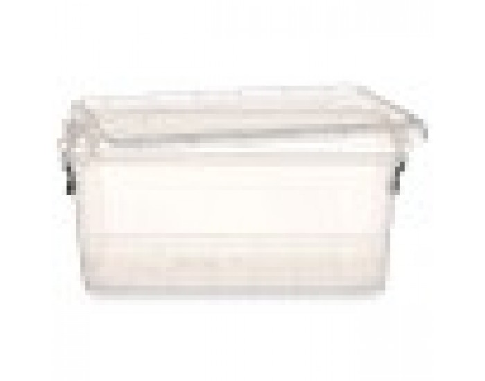 Кутия за Съхранение с Капак Прозрачен Пластмаса 13,7 L 27,5 x 18 x 42,5 cm (12 броя)