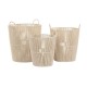 Игра на Кошници DKD Home Decor Бежов Метал 42 x 42 x 51 cm