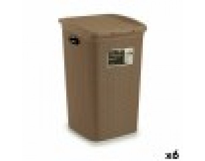 Кош за Пране Stefanplast Elegance Бежов Пластмаса 50 L 36,5 x 54,5 x 38 cm (6 броя)