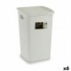 Кош за Пране Stefanplast Elegance Бял Пластмаса 50 L 36,5 x 54,5 x 38 cm (6 броя) - Кутии, Органайзери и Други продукти за съхранение
