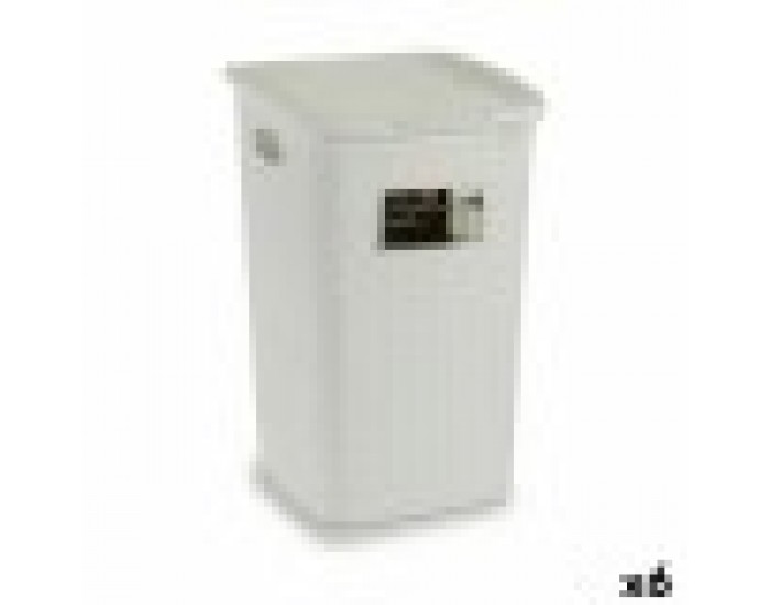 Кош за Пране Stefanplast Elegance Бял Пластмаса 50 L 36,5 x 54,5 x 38 cm (6 броя)