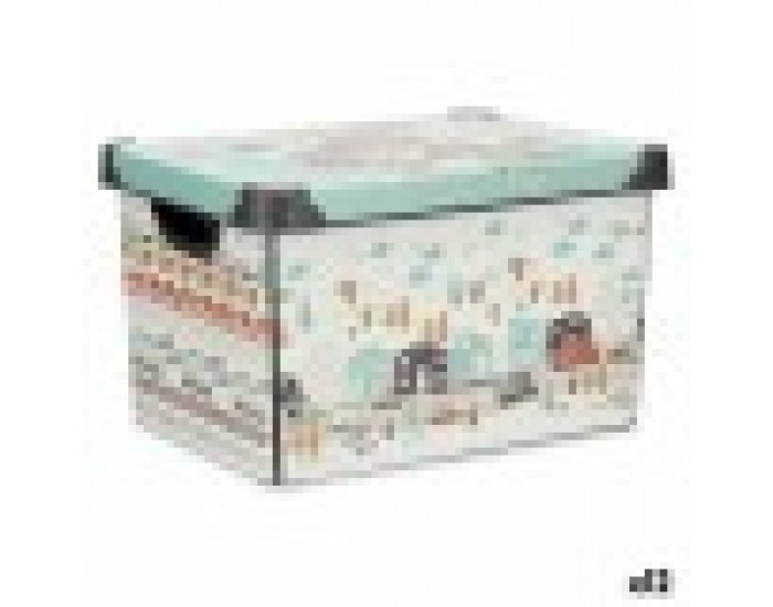 Кутия за Съхранение с Капак Детски Магистрала 22 L Пластмаса 29,5 x 23,5 x 39,5 cm (12 броя)