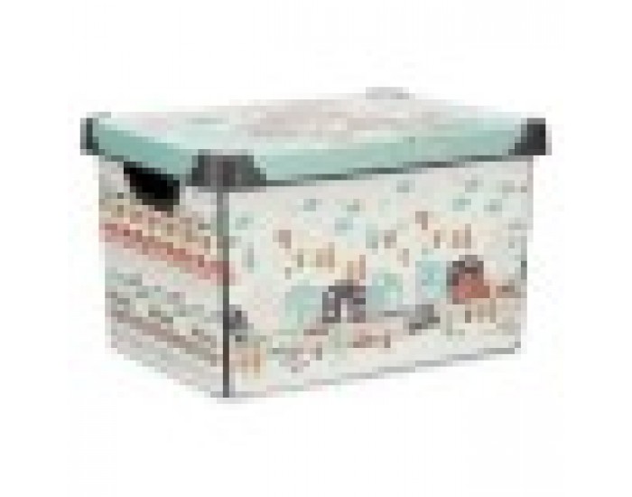 Кутия за Съхранение с Капак Детски Магистрала 22 L Пластмаса 29,5 x 23,5 x 39,5 cm (12 броя)